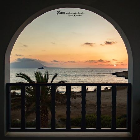Appartement Glaros Luxury Studio On The Beach à Arkasa Extérieur photo