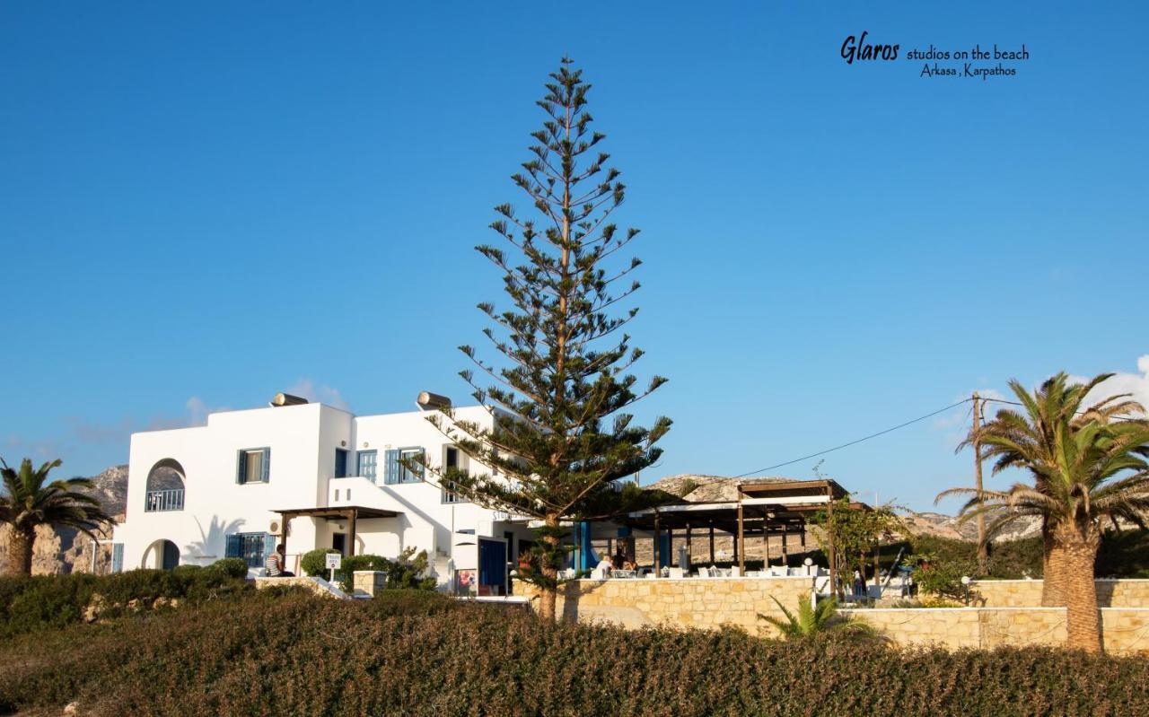 Appartement Glaros Luxury Studio On The Beach à Arkasa Extérieur photo