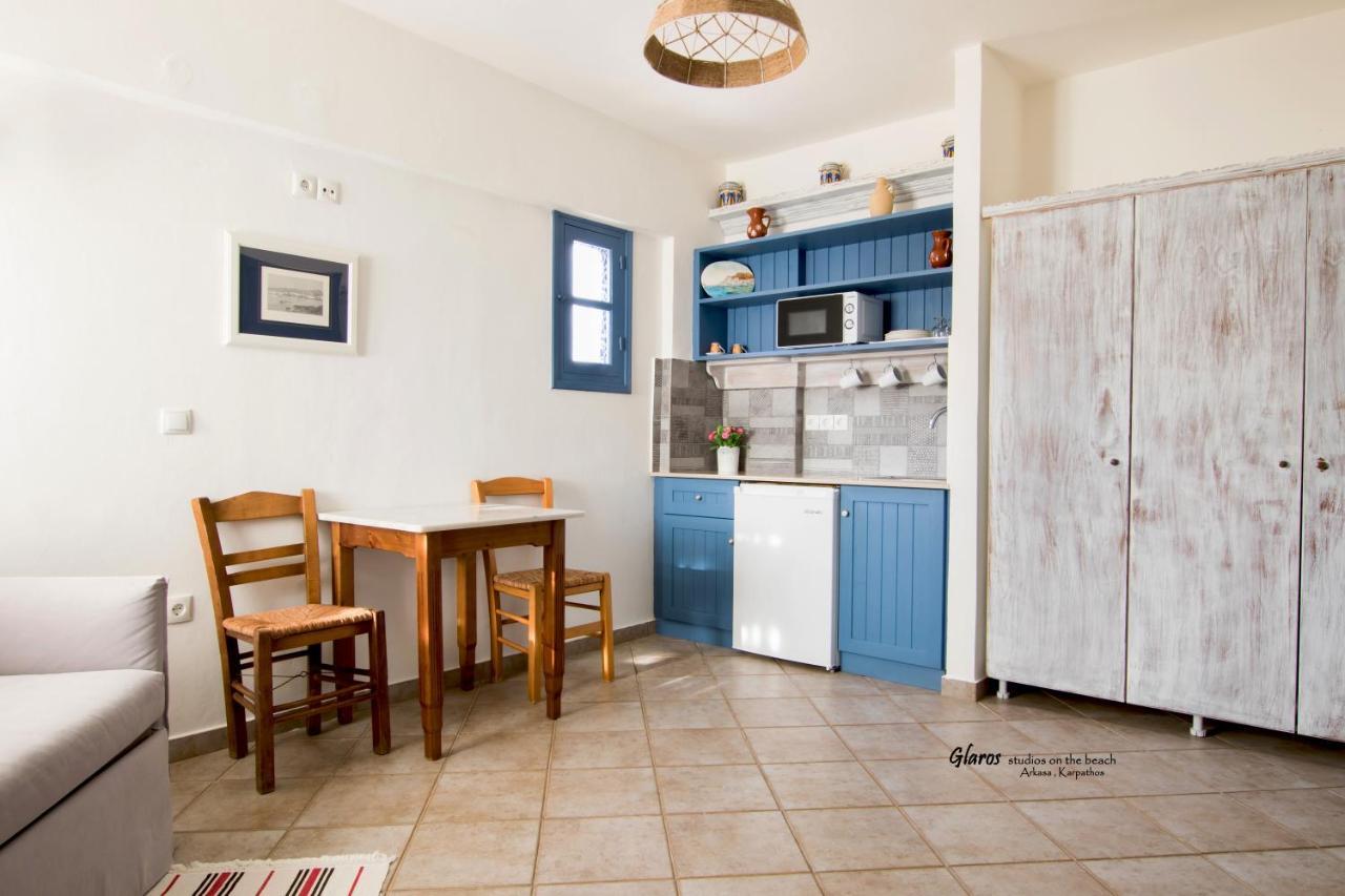 Appartement Glaros Luxury Studio On The Beach à Arkasa Extérieur photo