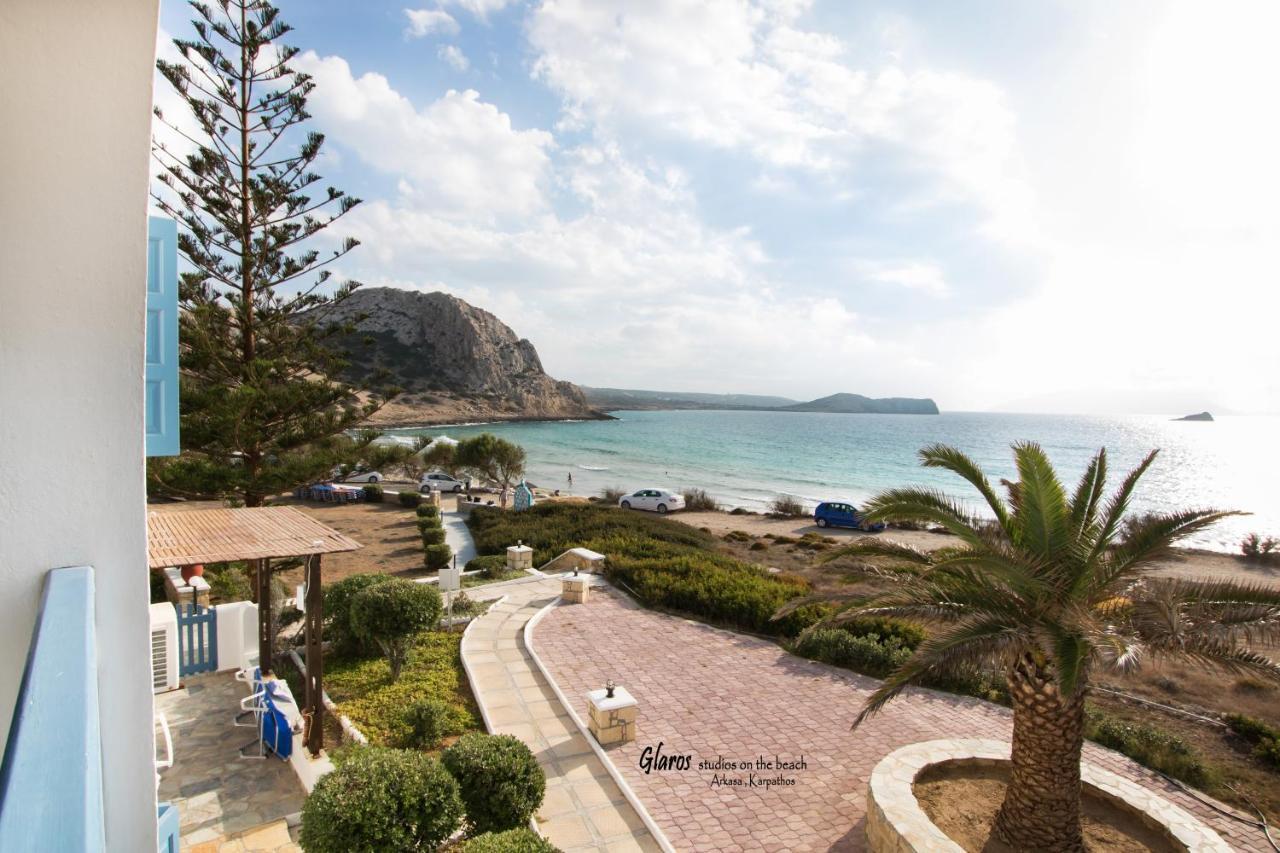 Appartement Glaros Luxury Studio On The Beach à Arkasa Extérieur photo